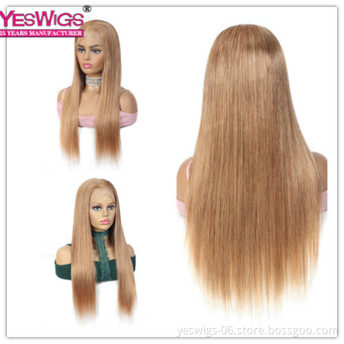 Red Color 99J# Color Human Wig With Transparent Lace Wigs Long And Straight Brazilian Hair With Lace front wig For Black Women
